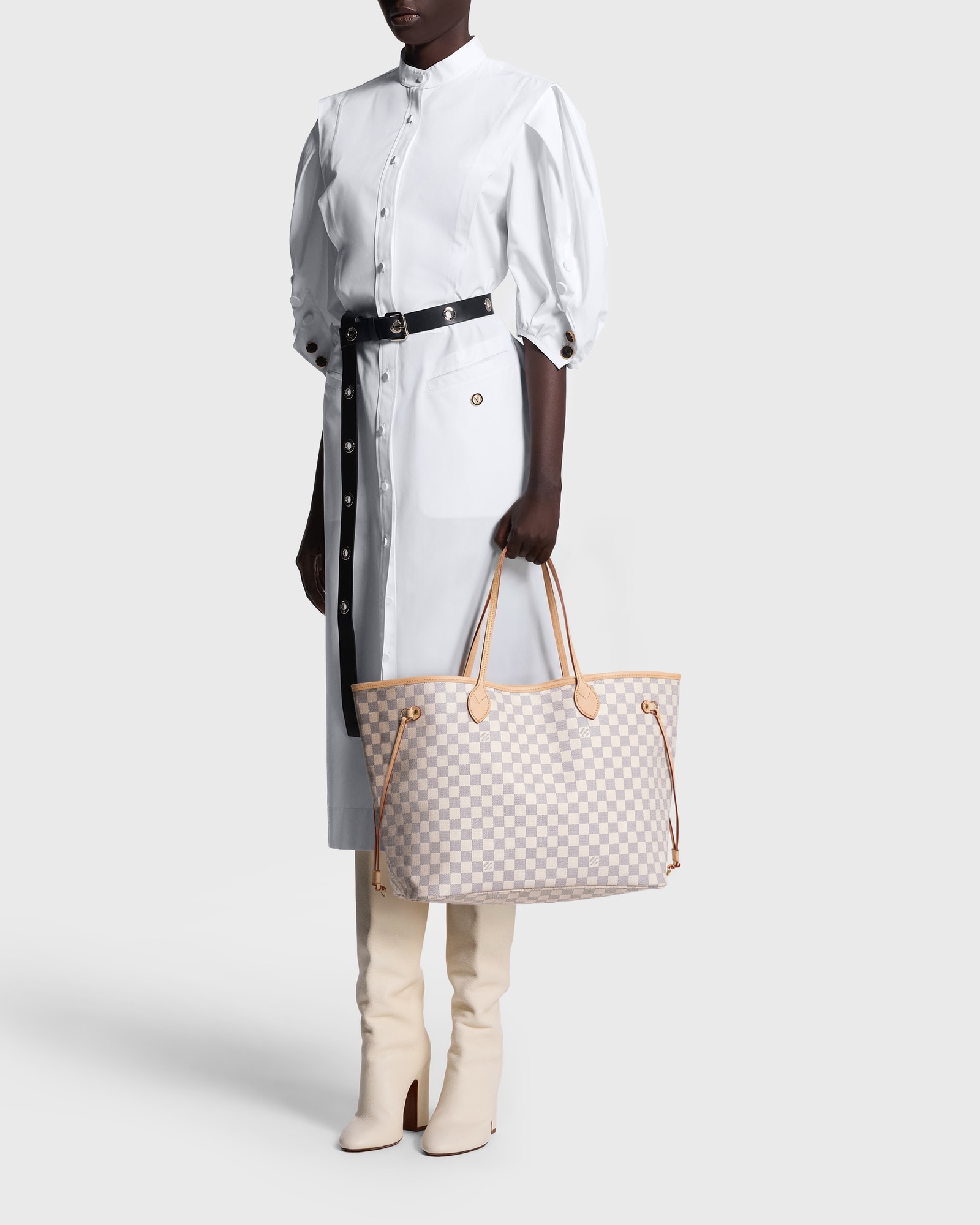 Neverfull GM Damier Azur Canvas - Luxury Handbags - N40602 Blue